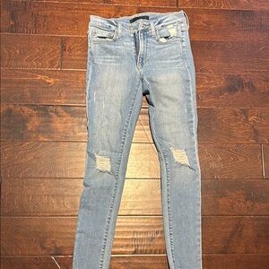Joe's Jeans Blue Skinny Distressed Denim